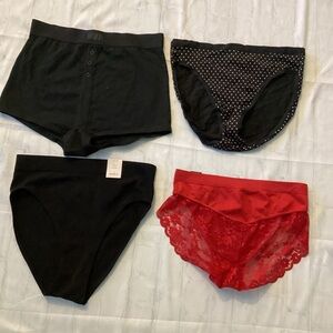 BUNDLE -4 Multiple Labels Underwear ( Size: 7)